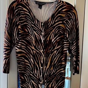 White House Black Market sweater Leopard Print